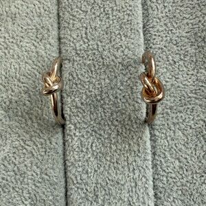 Sterling Silver Love Knot earrings